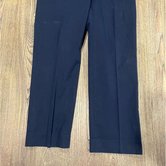 Hart Schaffner Marx Mens Dress Pants Straight Leg Flat Front Navy Size 34x32 - Picture 3 of 10